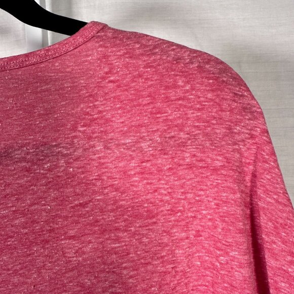 LuLaRoe IRMA Coral Pink White Heathered Very SOFT Hi-Low Tunic Top Shirt SMALL S - Picture 5 of 6